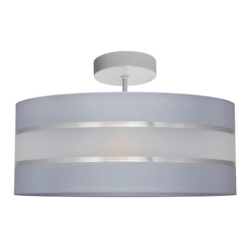 Pendelkrona HELEN 3xE27/15W/230V grå/skinande krom