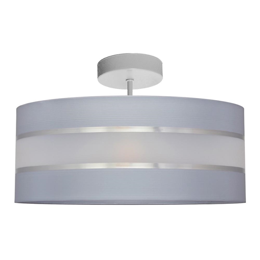 Pendelkrona HELEN 3xE27/15W/230V grå/skinande krom