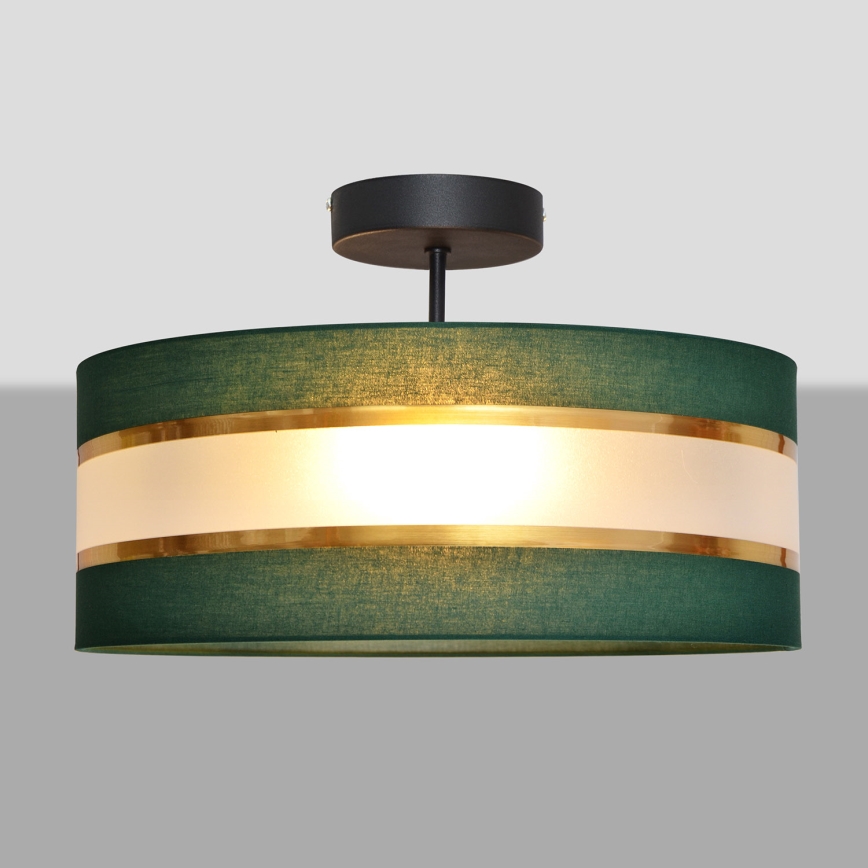 Pendelkrona HELEN 3xE27/15W/230V grön/guld