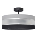 Pendelkrona HELEN 3xE27/15W/230V svart/grå/skinande krom