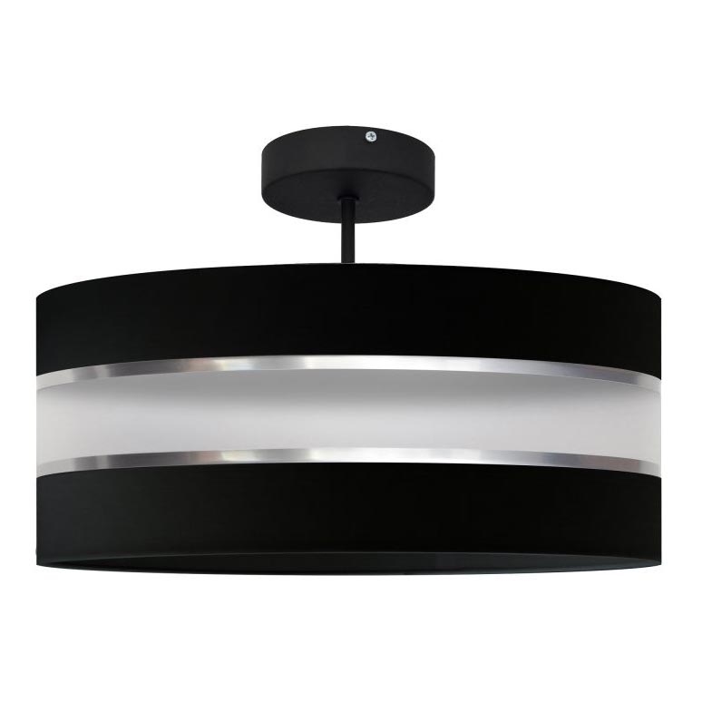 Pendelkrona HELEN 3xE27/15W/230V svart/skinande krom