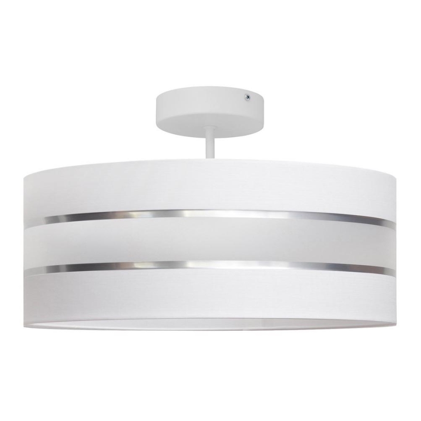 Pendelkrona HELEN 3xE27/15W/230V vit/skinande krom