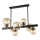 Pendelkrona HYPERION 7xE27/7W/230V svart/beige
