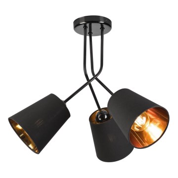 Pendelkrona IRMA 3xE27/15W/230V svart