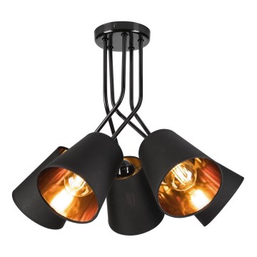 Pendelkrona IRMA 5xE27/60W/230V svart