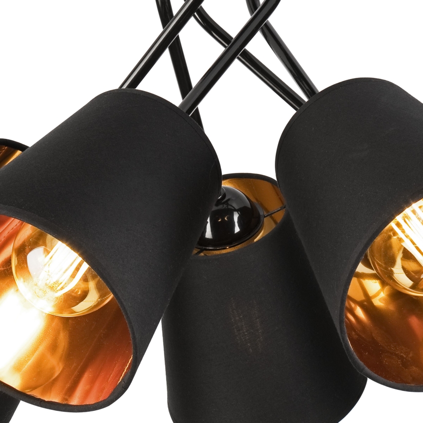 Pendelkrona IRMA 5xE27/60W/230V svart