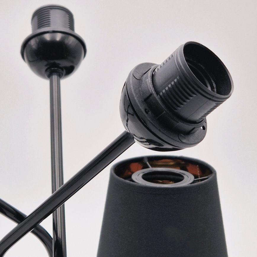 Pendelkrona IRMA 5xE27/60W/230V svart