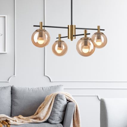 Pendelkrona LILOU 4xE14/5W/230V