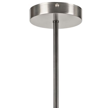 Pendelkrona LILOU 6xE14/5W/230V matt krom/rökig