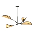 Pendelkrona LOTUS 4xE14/10W/230V svart/beige