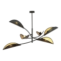 Pendelkrona LOTUS 6xE14/10W/230V svart/guld