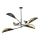Pendelkrona LOTUS 6xE14/10W/230V svart/guld