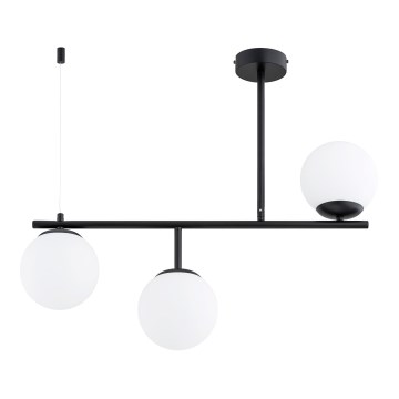 Pendelkrona LUNA 3xE14/10W/230V svart