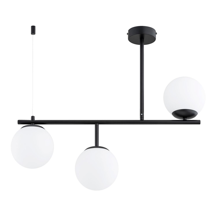 Pendelkrona LUNA 3xE14/10W/230V svart