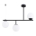 Pendelkrona LUNA 3xE14/10W/230V svart