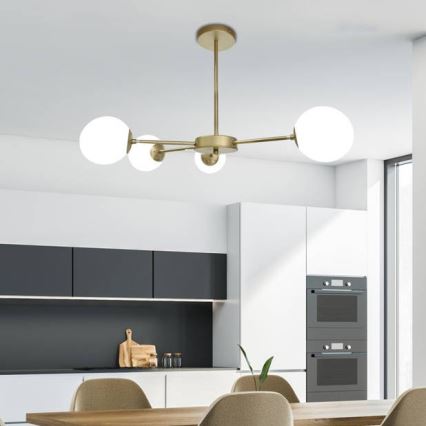 Pendelkrona MATI 4xG9/20W/230V gyllene