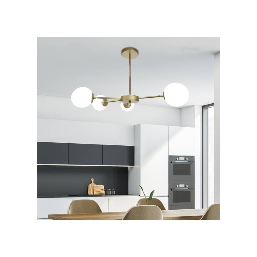 Pendelkrona MATI 4xG9/20W/230V gyllene