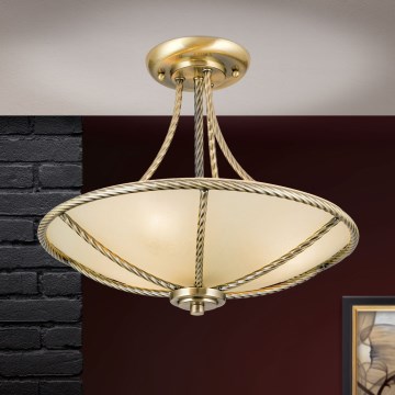 Pendelkrona MAURO 3xE27/60W/230V diameter 42 cm brons