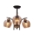 Pendelkrona MERRA 3xE27/40W/230V svart/beige
