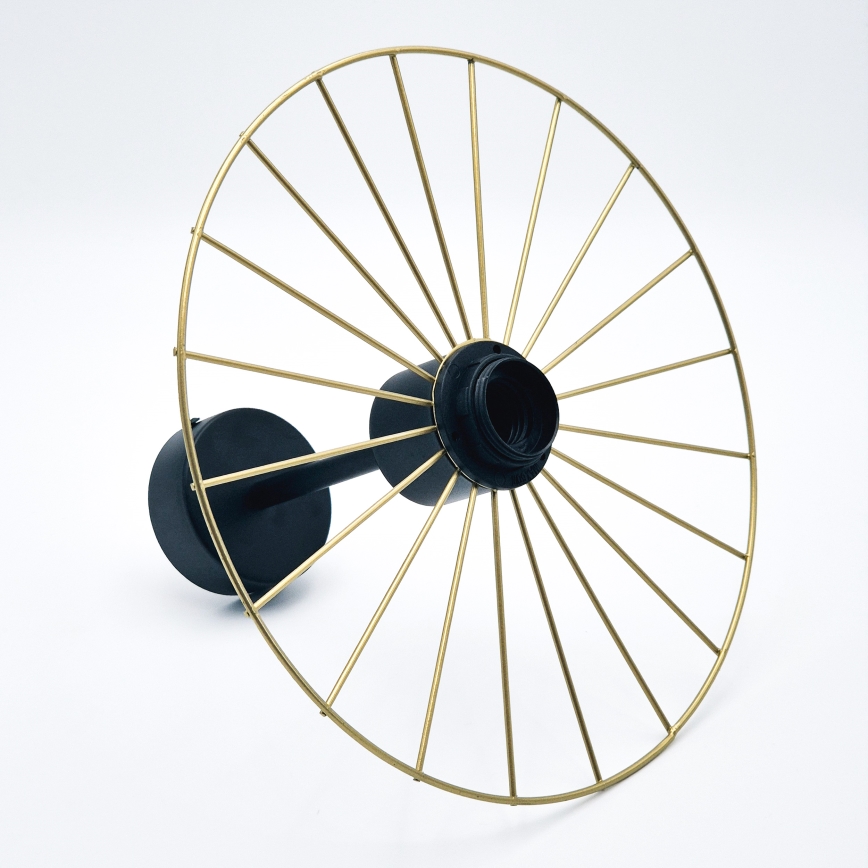Pendelkrona MONTANA 1xE27/15W/230V diameter 30 cm guld/svart