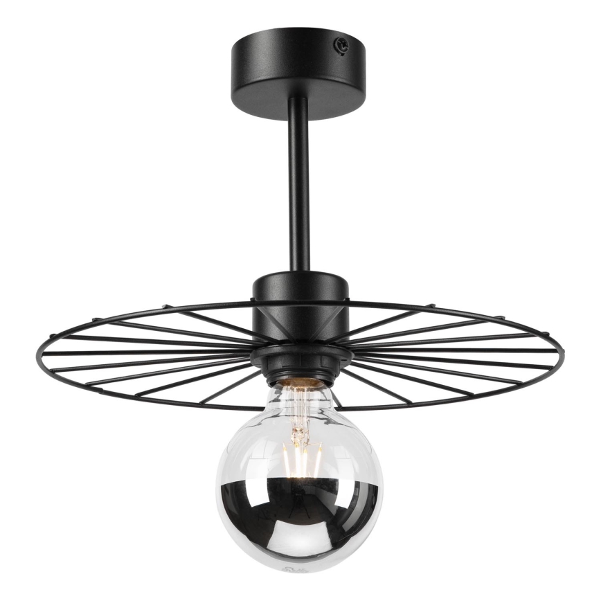 Pendelkrona MONTANA 1xE27/15W/230V diameter 30 cm svart