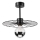 Pendelkrona MONTANA 1xE27/15W/230V diameter 30 cm svart