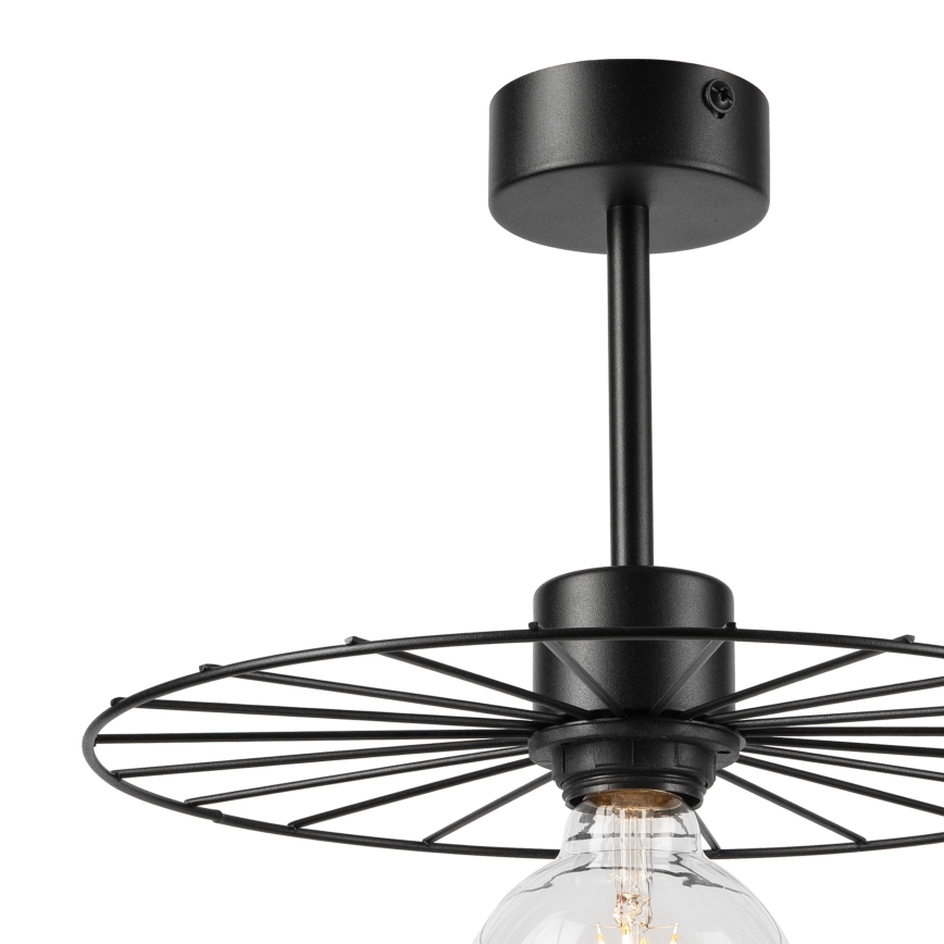 Pendelkrona MONTANA 1xE27/15W/230V diameter 30 cm svart