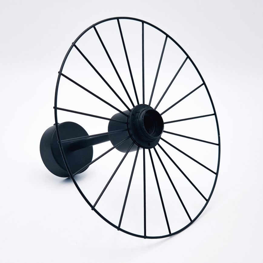 Pendelkrona MONTANA 1xE27/15W/230V diameter 30 cm svart