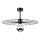 Pendelkrona MONTANA 1xE27/15W/230V diameter 45 cm svart