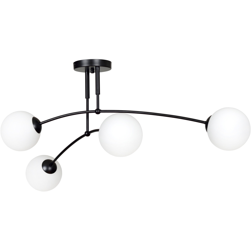 Pendelkrona PREGOS 4xE14/10W/230V svart