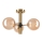 Pendelkrona ROLLO 3xG9/5W/230V guld/rökig beige