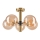 Pendelkrona ROLLO 5xG9/5W/230V guld/rökig beige