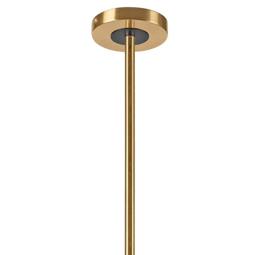 Pendelkrona ROLLO 8xE14/5W/230V guld/rökig beige