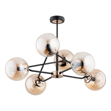 Pendelkrona SAGITO 6xE14/10W/230V guld