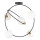 Pendelkrona STARDOM 5xE14/10W/230V svart/vit
