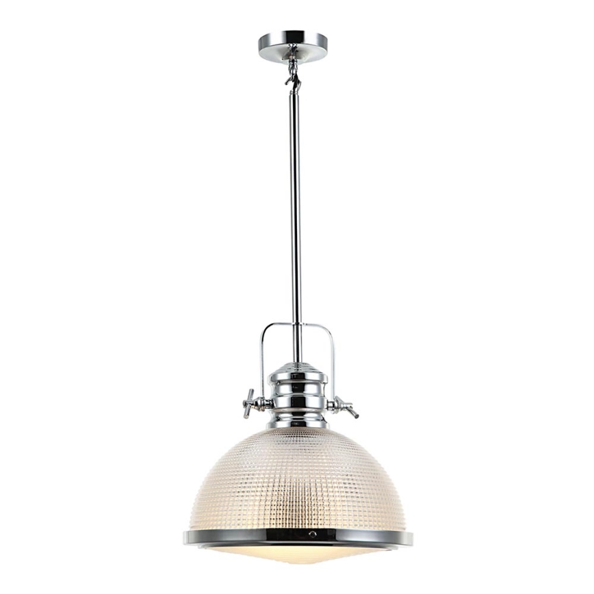 Pendelkrona THOR 1xE27/11W/230V skinande krom