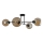 Pendelkrona VASCO 4xE27/60W/230V svart/rökig beige