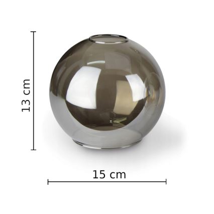 Pendelkrona VASCO 4xE27/60W/230V svart/rökig svart