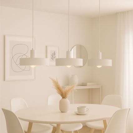 Pendellampa ARCANE 3xE27/60W/230V, vit