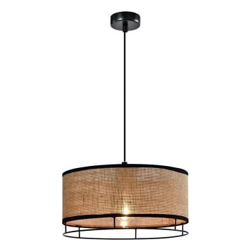 Pendellampa ARDI 1xE27/40W/230V brun/svart