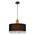 Pendellampa ARDI 1xE27/40W/230V svart/brun
