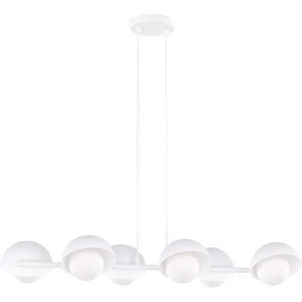 Pendellampa BOOM 6xG9/8W/230V vit