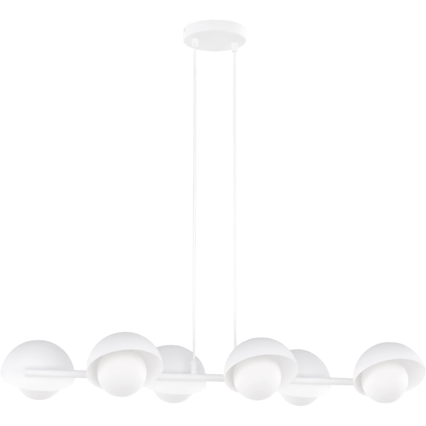 Pendellampa BOOM 6xG9/8W/230V vit