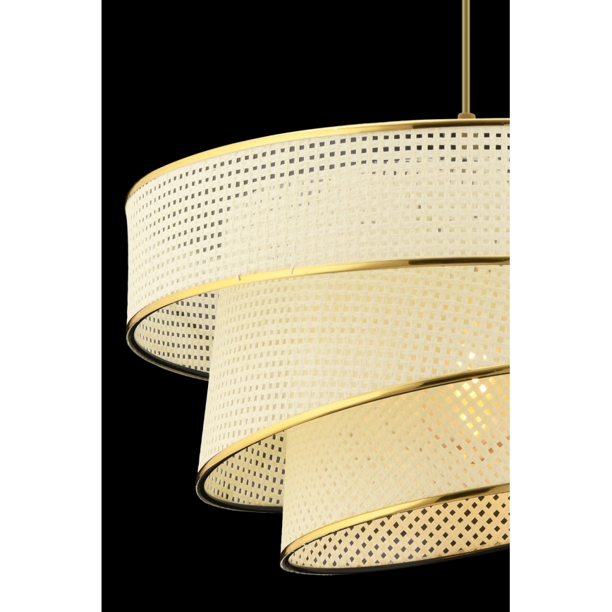 Pendellampa COUPER 1xE27/60W/230V vit/guld