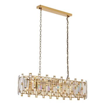 Pendellampa CRYSTALLINE 13xE14/40W/230V guld