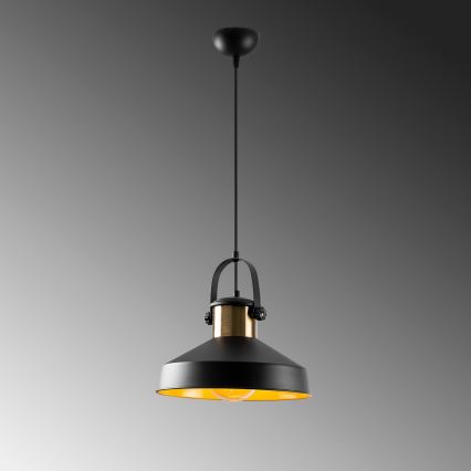 Pendellampa DODO 1xE27/40W/230V svart/bronze