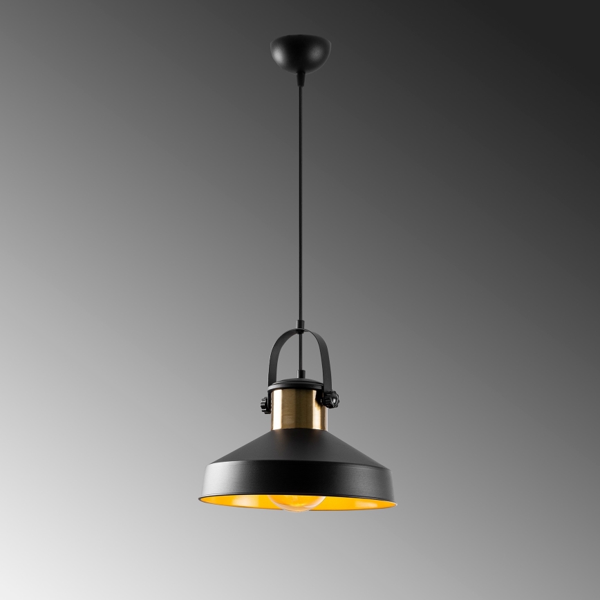 Pendellampa DODO 1xE27/40W/230V svart/bronze