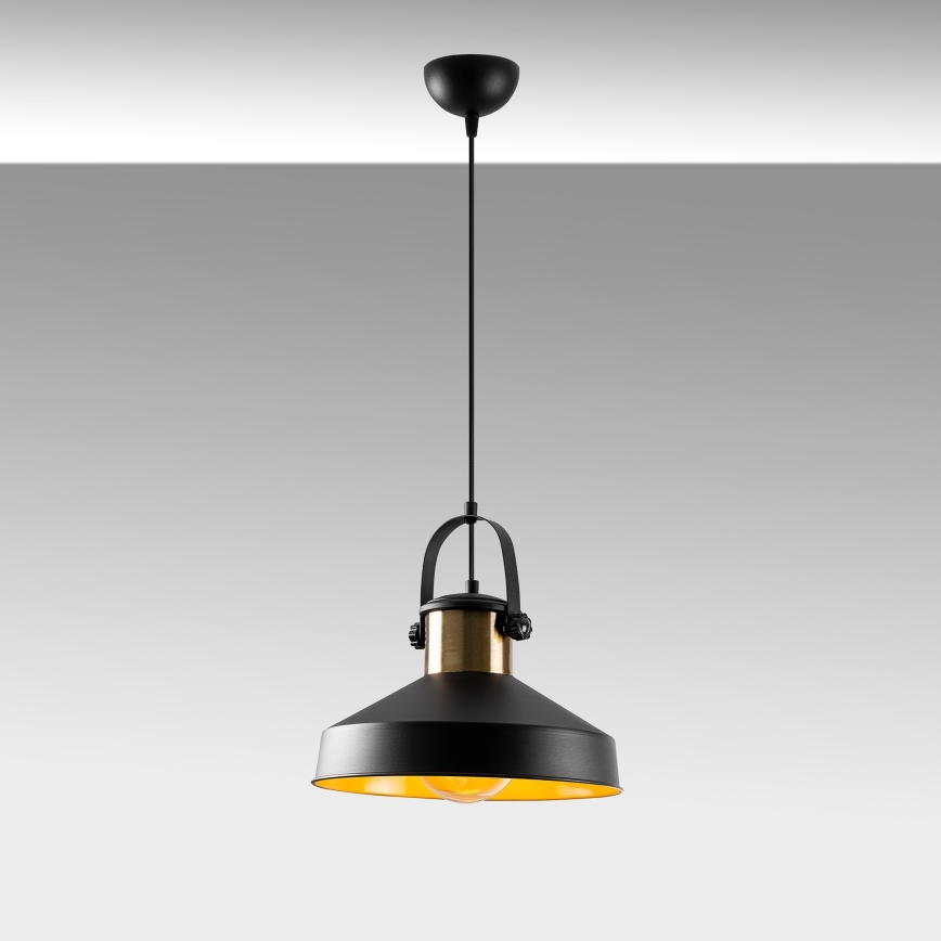 Pendellampa DODO 1xE27/40W/230V svart/bronze