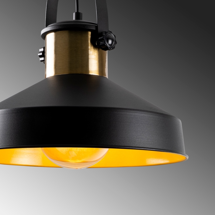 Pendellampa DODO 1xE27/40W/230V svart/bronze