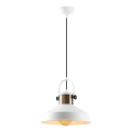 Pendellampa DODO 1xE27/40W/230V vit/bronze